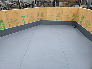 塩ビシート防水（密着工法）